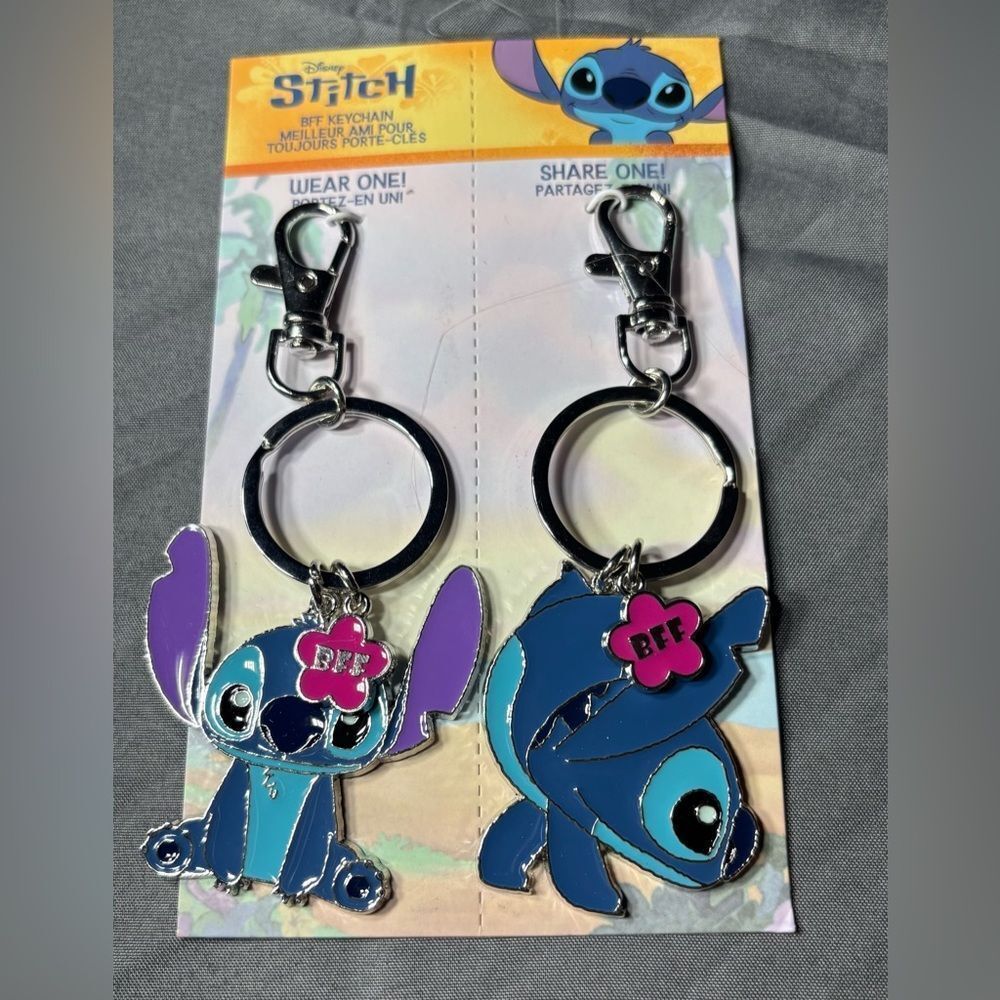 2 New Stitch BFF Keychains NWT